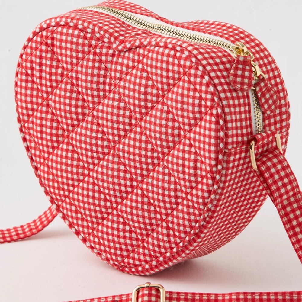 Aerie Quilted Heart-Shaped Bag